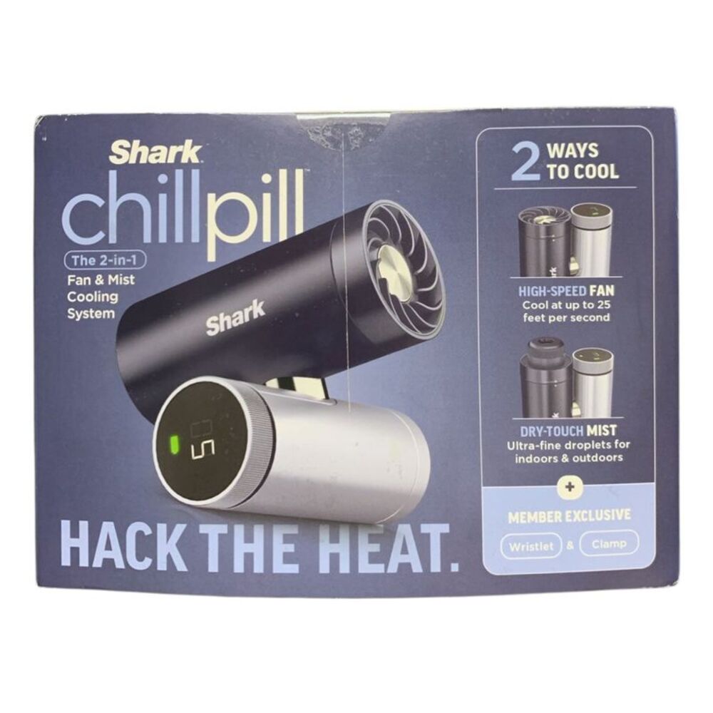 Shark ChillPill 2-in-1 Fan and Dry Mist Personal Cooling System
